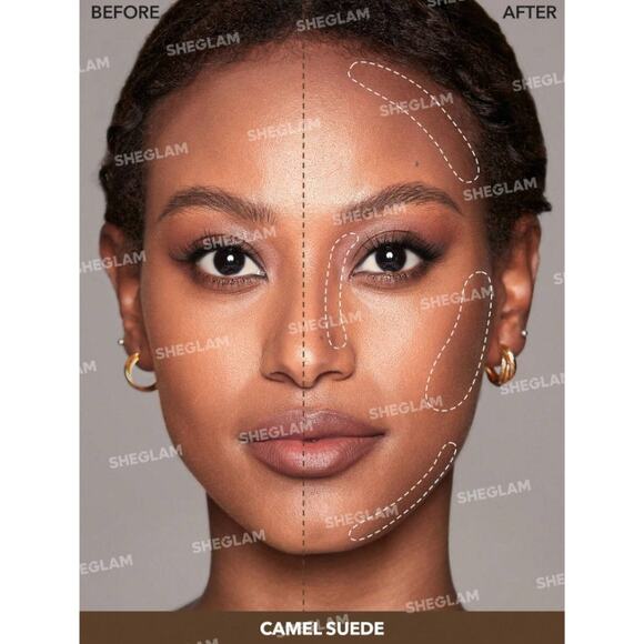 SHEGLAM Snatch & Define Contour Stick - Camel Suede | Cream Contour - Picture 3 of 8